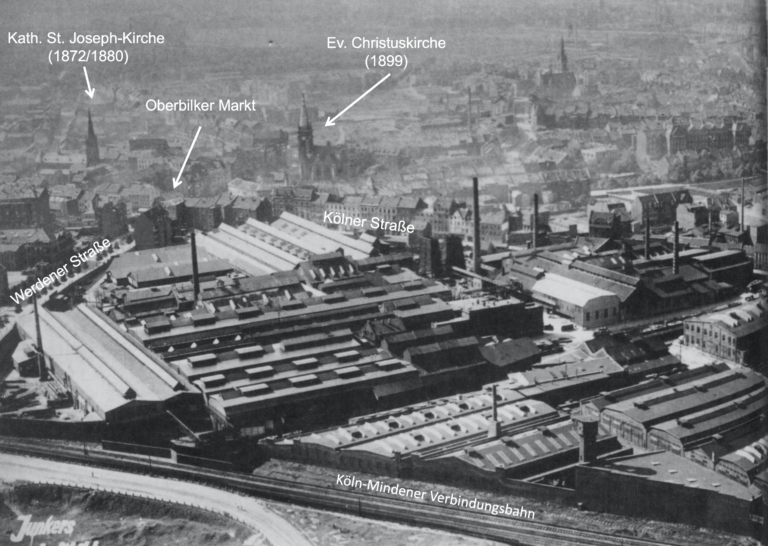 Phoenix Walz-und Röhrenwerke (Vereinigte Stahlwerke AG, ehem. Düsseldorfer Eisen- und Röhrenwerke), um 1930, Quelle: Stadtarchiv 5-8-1-234_0007_0002